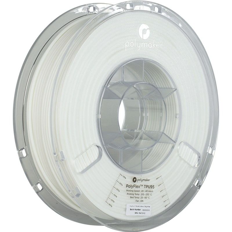 PolyFlex TPU95 Blanc - 2.85mm - 750 g PolyFlex TPU95 Blanc - 2.85mm - 750 g