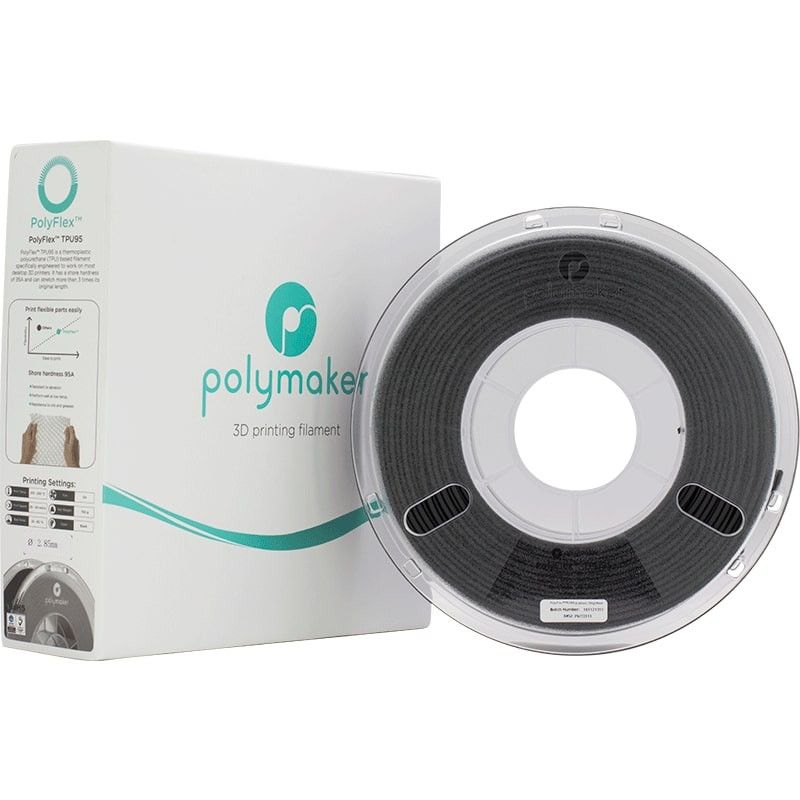 PolyFlex TPU95 Noir - 2.85mm - 750 g (5) PolyFlex TPU95 Noir - 2.85mm - 750 g (5)