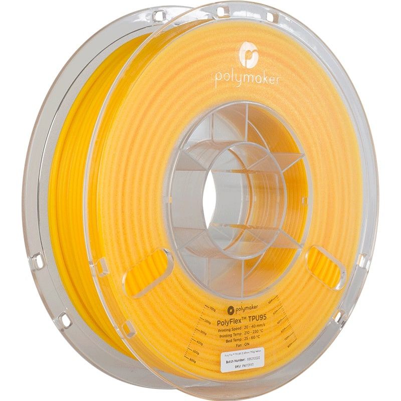 PolyFlex TPU95 Jaune - 2.85mm - 750 g PolyFlex TPU95 Jaune - 2.85mm - 750 g