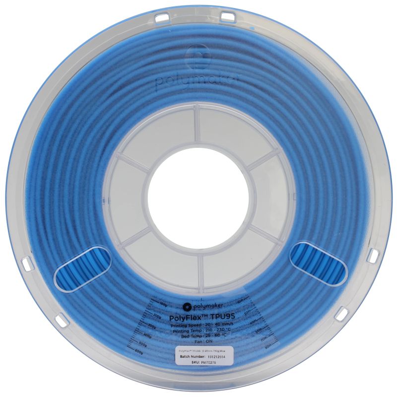 PolyFlex TPU95 Bleu - 2.85mm - 750 g (2) PolyFlex TPU95 Bleu - 2.85mm - 750 g (2)