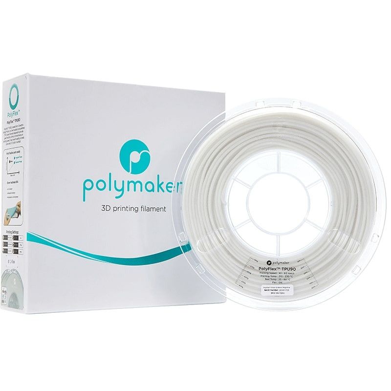 Polyflex TPU90 Blanc - 2.85mm - 750 g (5) Polyflex TPU90 Blanc - 2.85mm - 750 g (5)