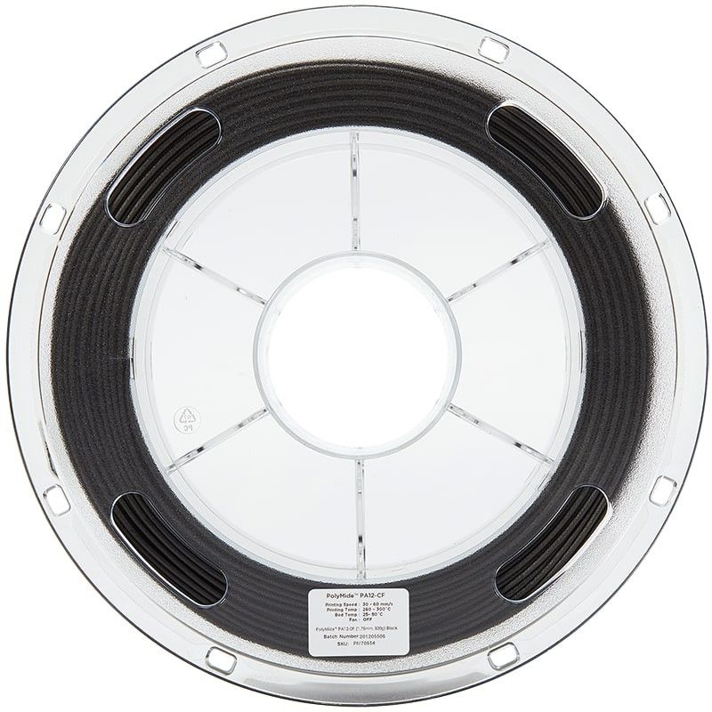Polymide PA12-CF Noir - 1.75mm - 500 g (2) Polymide PA12-CF Noir - 1.75mm - 500 g (2)
