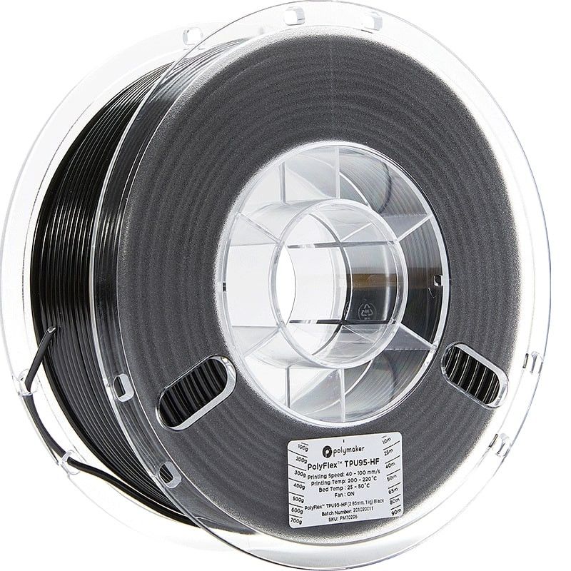 PolyFlex TPU95-HF Noir - 2.85mm - 750 g PolyFlex TPU95-HF Noir - 2.85mm - 750 g