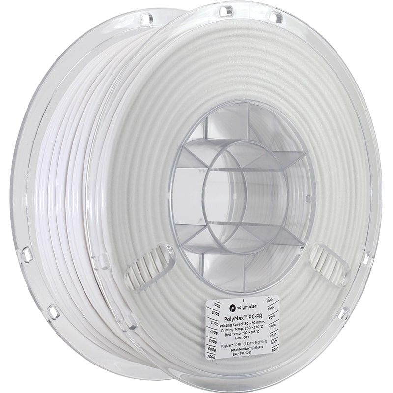 PolyMax PC-FR Blanc 2.85mm - 1 kg PolyMax PC-FR Blanc 2.85mm - 1 kg