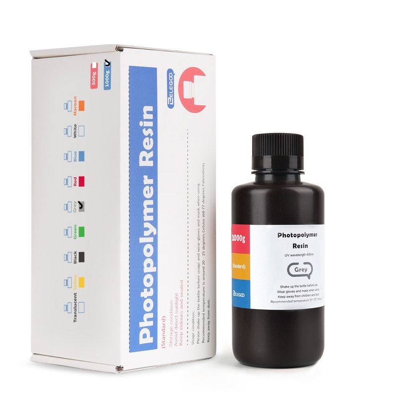 Résine ABS-like Grise Elegoo - 1000 ml (4) Résine ABS-like Grise Elegoo - 1000 ml (4)