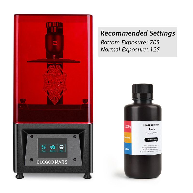 Résine ABS-like Translucide Elegoo - 1000 ml (2) Résine ABS-like Translucide Elegoo - 1000 ml (2)