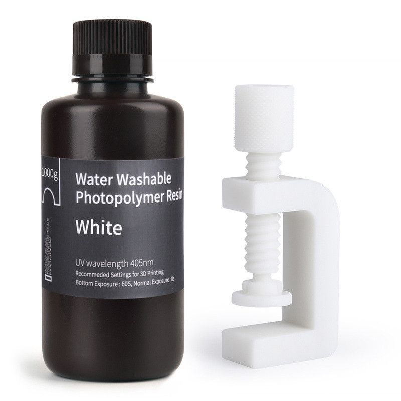 Résine Lavable à l'eau Blanche Elegoo - 1000 ml Résine Lavable à l'eau Blanche Elegoo - 1000 ml
