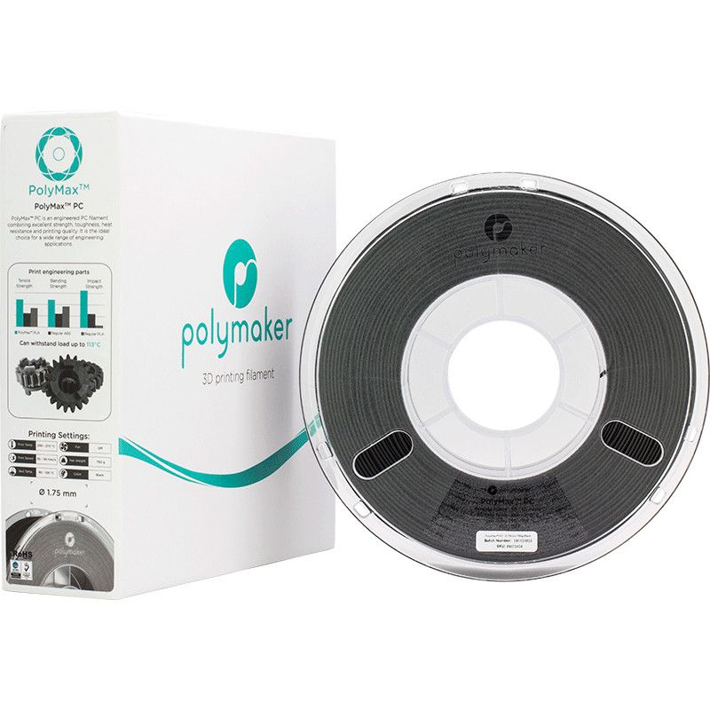 PolyMax PC Noir - 1.75mm - 750 g PolyMax PC Noir - 1.75mm - 750 g