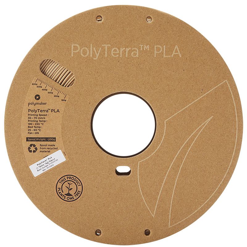 PolyTerra PLA Cacahuète (Peanut) - 1.75mm - 1 kg PolyTerra PLA Cacahuète (Peanut) - 1.75mm - 1 kg
