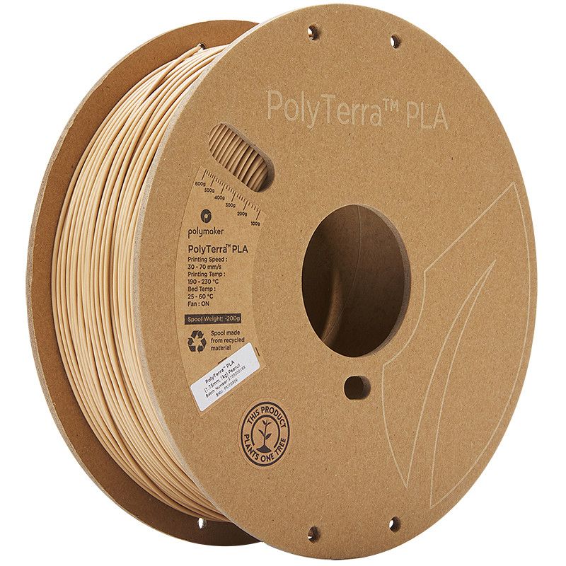 PolyTerra PLA Cacahuète (Peanut) - 1.75mm - 1 kg PolyTerra PLA Cacahuète (Peanut) - 1.75mm - 1 kg