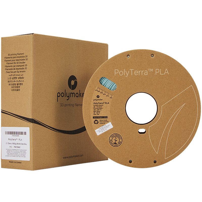 PolyTerra PLA Gris Ardoise Marbré (Marble Slate Grey) - 1.75mm - 1 kg PolyTerra PLA Gris Ardoise Marbré (Marble Slate Grey) - 1.75mm - 1 kg