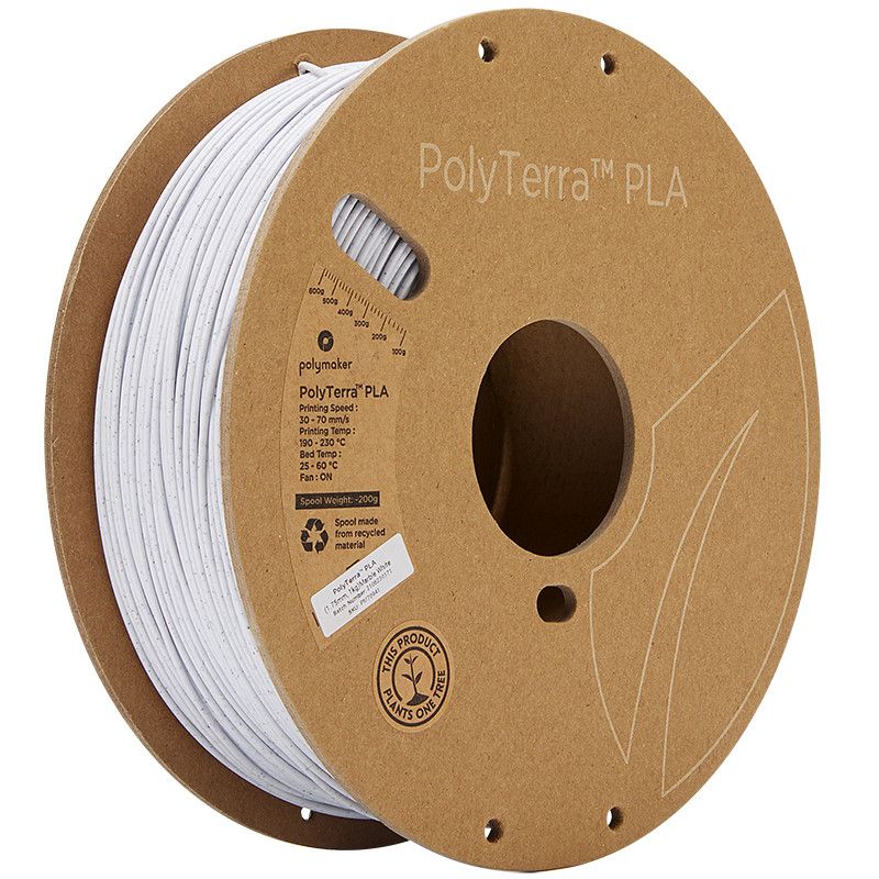 PolyTerra PLA Blanc Marbre (Marble White) - 1.75mm - 1 kg PolyTerra PLA Blanc Marbre (Marble White) - 1.75mm - 1 kg
