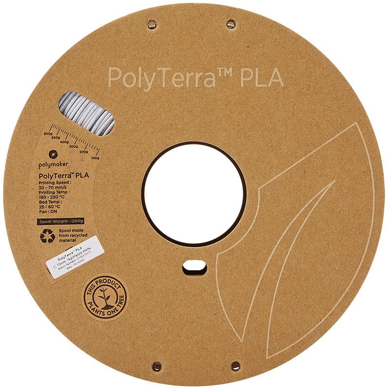 PolyTerra PLA Blanc Marbre (Marble White) - 1.75mm - 1 kg PolyTerra PLA Blanc Marbre (Marble White) - 1.75mm - 1 kg