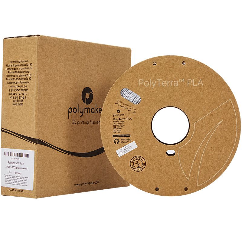PolyTerra PLA Blanc Marbre (Marble White) - 1.75mm - 1 kg PolyTerra PLA Blanc Marbre (Marble White) - 1.75mm - 1 kg