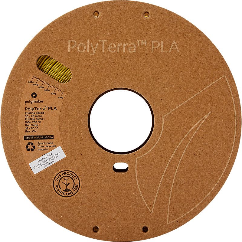 PolyTerra PLA Vert Clair Armée (Army Ligh Green) - 1.75mm - 1 kg PolyTerra PLA Vert Clair Armée (Army Ligh Green) - 1.75mm - 1 kg