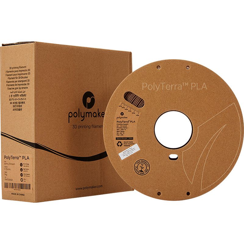 PolyTerra PLA Marron Armée (Army Brown) - 1.75mm - 1 kg PolyTerra PLA Marron Armée (Army Brown) - 1.75mm - 1 kg