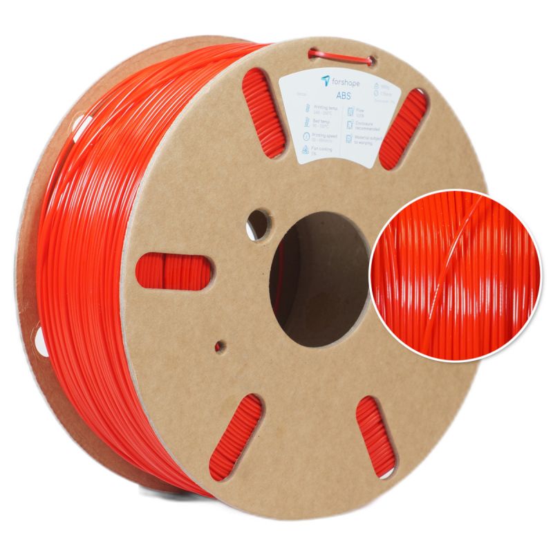 ABS Rouge Forshape Premium - 1.75mm - 1Kg ABS Rouge Forshape Premium - 1.75mm - 1Kg