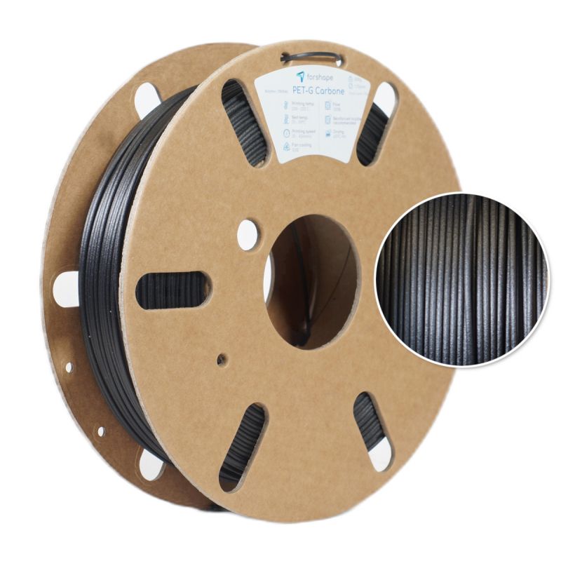 PETG-CF Carbone Forshape Industrial - 1.75mm - 500g PETG-CF Carbone Forshape Industrial - 1.75mm - 500g