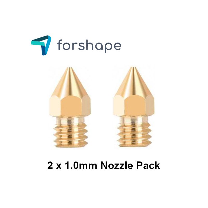 Lot de 2 Buses Laiton MK8 Forshape 1.0mm Lot de 2 Buses Laiton MK8 Forshape 1.0mm