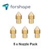 Lot de 5 Buses Laiton MK8 Forshape (0.2mm, 0.4mm, 0.6mm, 0.8mm,1.0mm) Lot de 5 Buses Laiton MK8 Forshape (0.2mm, 0.4mm, 0.6mm, 0.8mm,1.0mm)