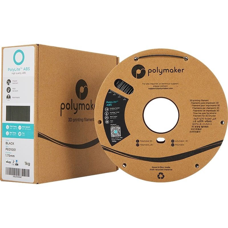 PolyLite ABS Noir - 1.75mm - 1 kg PolyLite ABS Noir - 1.75mm - 1 kg
