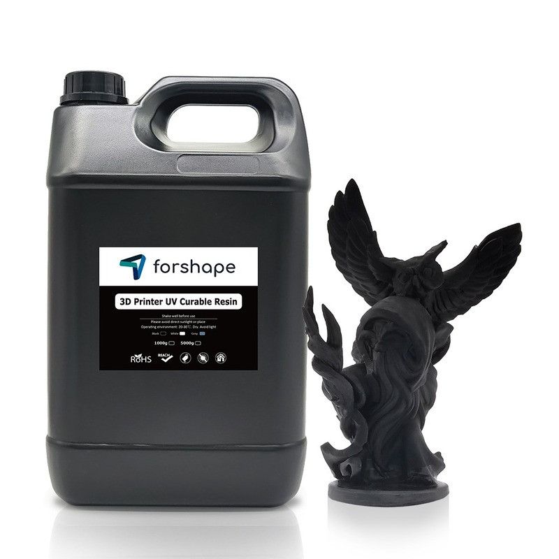 Résine Premium Noire Forshape - 5000 ml Résine Premium Noire Forshape - 5000 ml