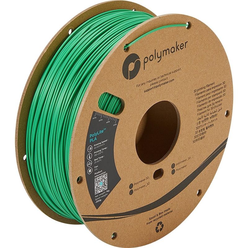 Fil 3D PLA Vert Polymaker Fil 3D PLA Vert Polymaker