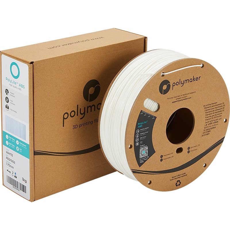 Packaging PolyLite ABS Blanc - 2.85mm - 1 kg Packaging PolyLite ABS Blanc - 2.85mm - 1 kg
