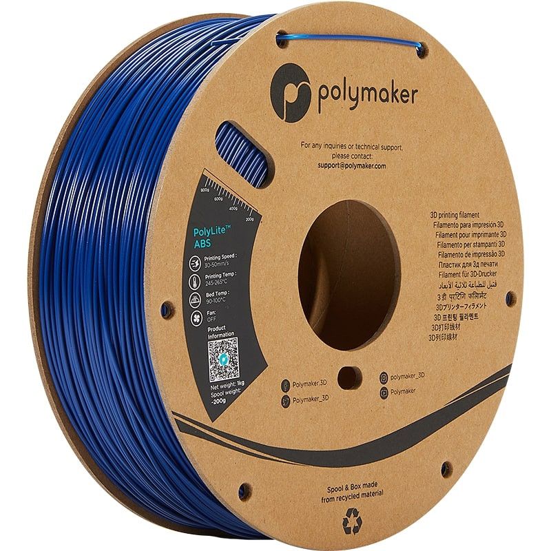 PolyLite ABS Bleu - 1.75mm - 1 kg PolyLite ABS Bleu - 1.75mm - 1 kg