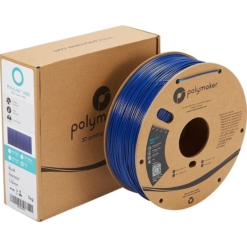 Polymaker PolyLite ABS Bleu - 1.75mm - 1 kg Polymaker PolyLite ABS Bleu - 1.75mm - 1 kg