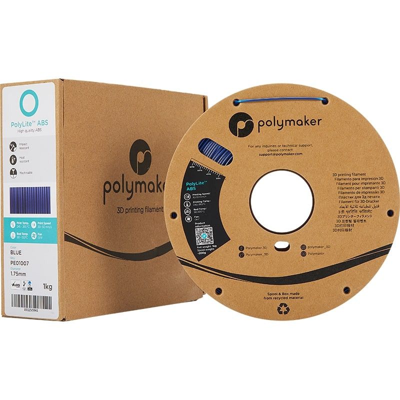 Packaging ABS Bleu PolyLite - 1.75mm - 1 kg Packaging ABS Bleu PolyLite - 1.75mm - 1 kg