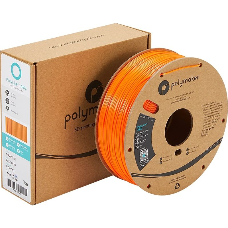 Emballage PolyLite ABS Orange - 1.75mm - 1 kg Emballage PolyLite ABS Orange - 1.75mm - 1 kg