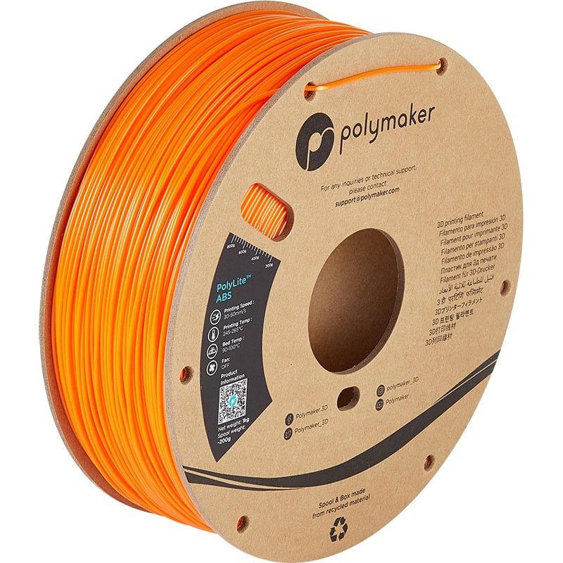 Filament ABS Orange - 1.75mm - 1 kg Filament ABS Orange - 1.75mm - 1 kg
