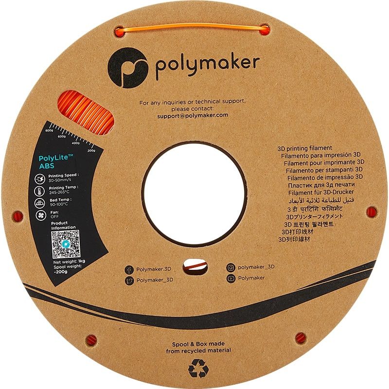 ABS Orange - 2.85mm - 1 kg ABS Orange - 2.85mm - 1 kg