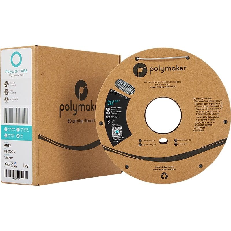 Filament ABS Gris - 1.75mm - 1 kg Filament ABS Gris - 1.75mm - 1 kg