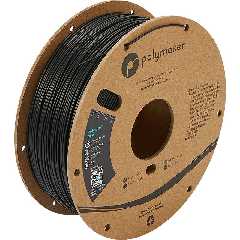 Polymaker PLA Noir - 2.85mm - 1 kg Polymaker PLA Noir - 2.85mm - 1 kg