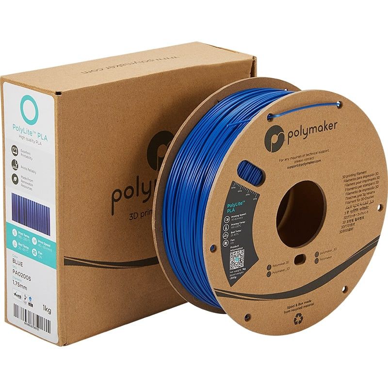 Emballage PolyLite PLA Bleu - 2.85mm - 1 kg Emballage PolyLite PLA Bleu - 2.85mm - 1 kg