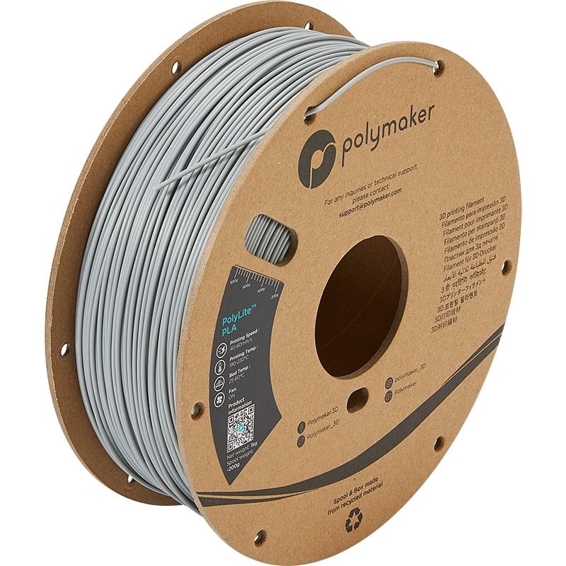 Filament PLA Gris - 2.85mm - 1 kg Filament PLA Gris - 2.85mm - 1 kg