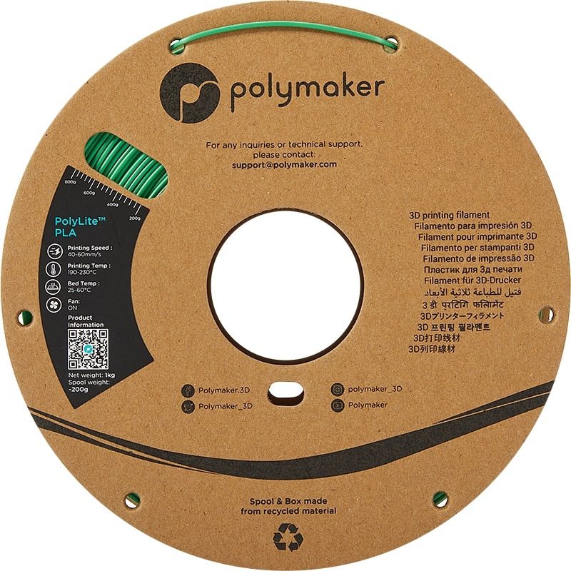 Polymaker PolyLite PLA Vert - 2.85mm - 1 kg Polymaker PolyLite PLA Vert - 2.85mm - 1 kg