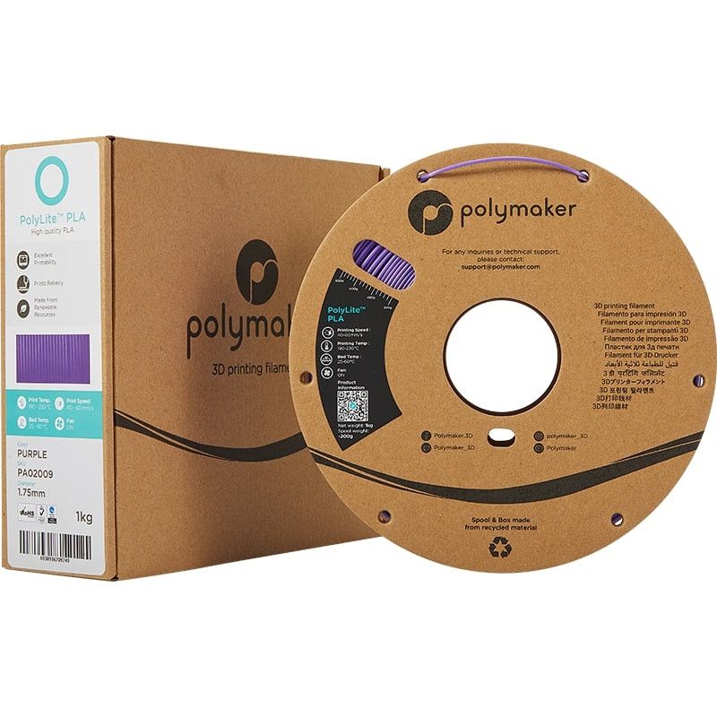 Packaging PolyLite PLA Violet - 2.85mm - 1 kg Packaging PolyLite PLA Violet - 2.85mm - 1 kg