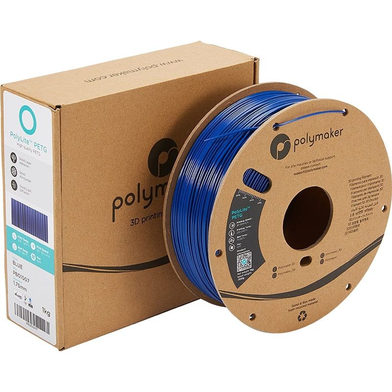 Emballage PolyLite PETG Bleu - 1.75mm - 1 kg Emballage PolyLite PETG Bleu - 1.75mm - 1 kg