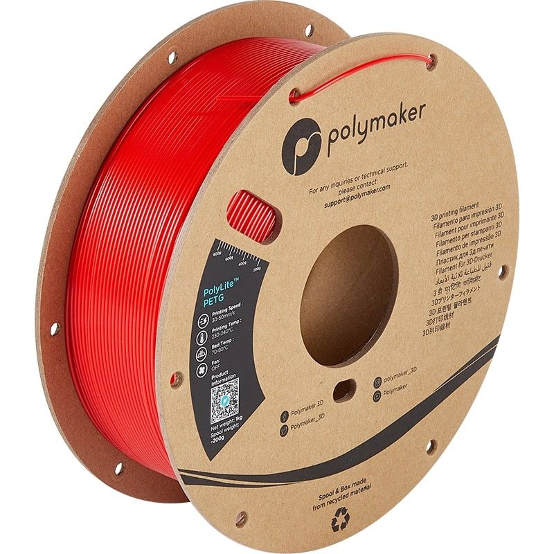 PETG Rouge PolyLite - 2.85mm - 1 kg PETG Rouge PolyLite - 2.85mm - 1 kg