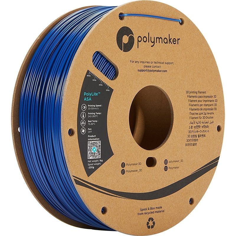 PolyLite ASA Bleu - 1.75mm - 1 kg PolyLite ASA Bleu - 1.75mm - 1 kg
