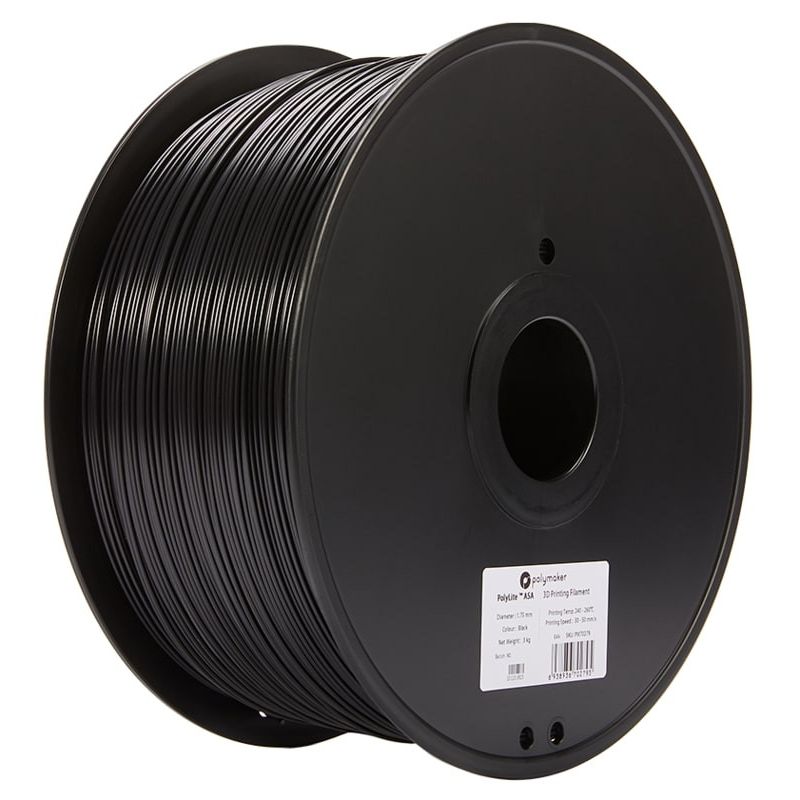 PolyLite ASA Noir - 1.75mm - 3 kg PolyLite ASA Noir - 1.75mm - 3 kg