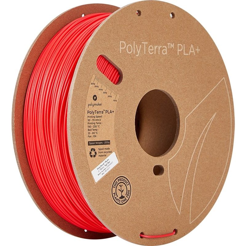 PolyTerra+ PLA Rouge - 1.75mm - 1 kg PolyTerra+ PLA Rouge - 1.75mm - 1 kg