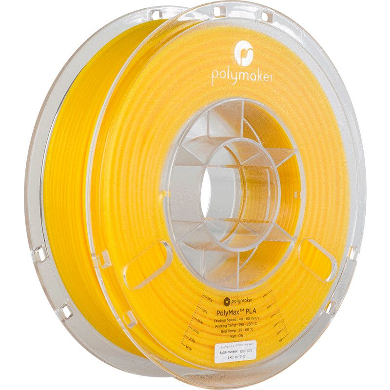 PolyMax PLA Jaune 2.85mm 750 g PolyMax PLA Jaune 2.85mm 750 g
