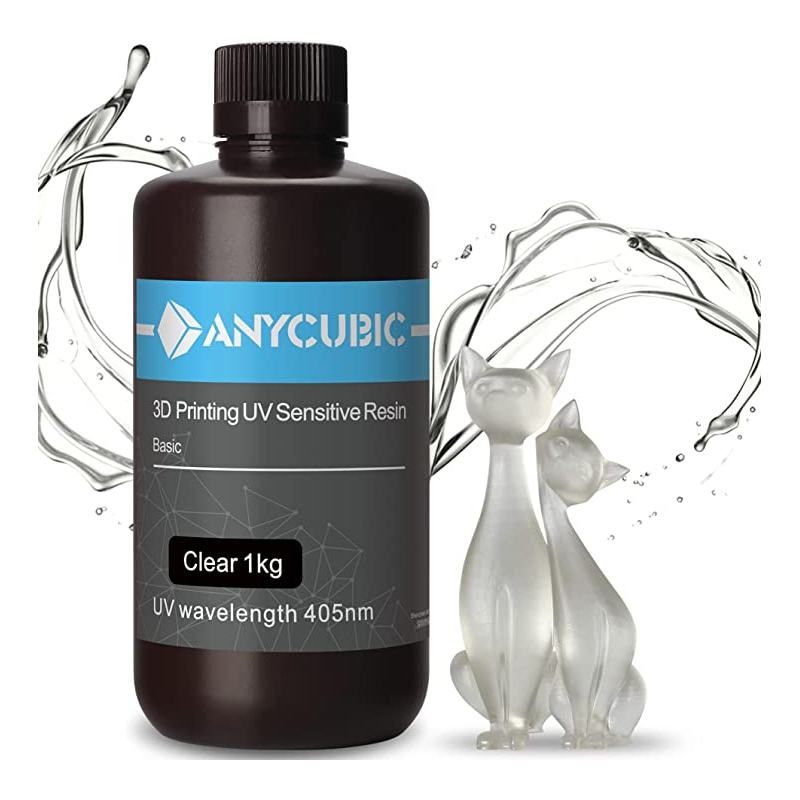 Résine standard Transparente Anycubic - 1 kg Résine standard Transparente Anycubic - 1 kg