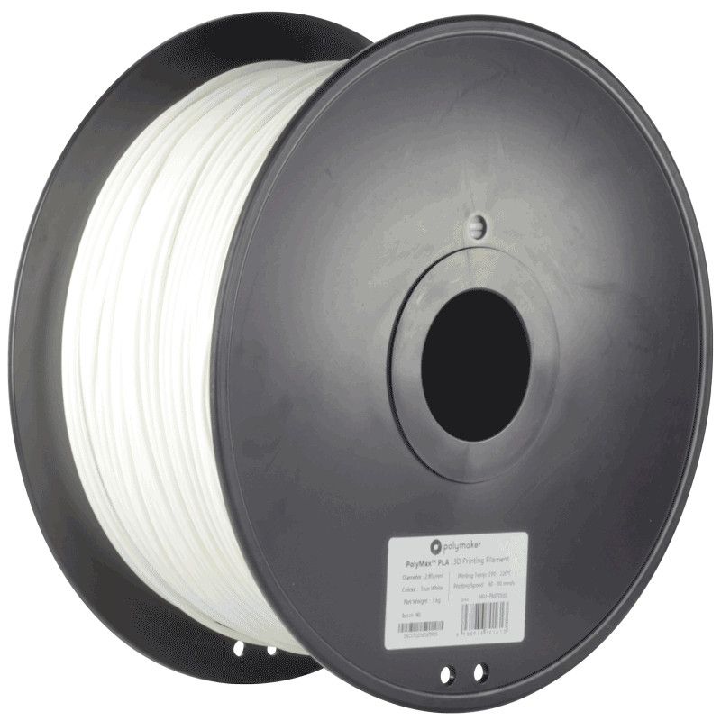 PolyMax PLA Blanc - 1.75mm - 3 kg PolyMax PLA Blanc - 1.75mm - 3 kg