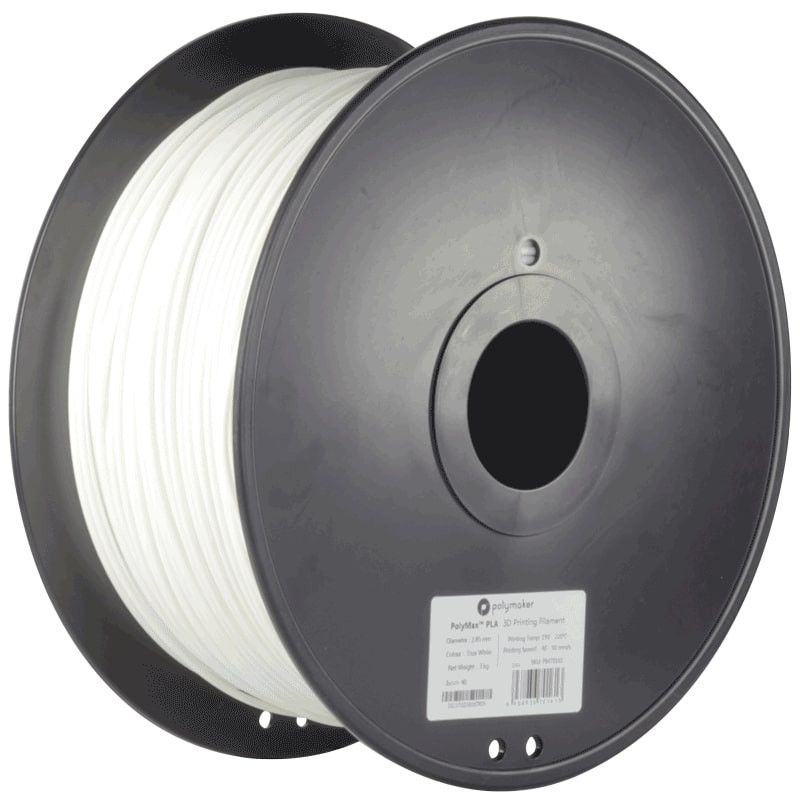 PolyMax PLA Blanc - 2.85mm - 3 kg PolyMax PLA Blanc - 2.85mm - 3 kg