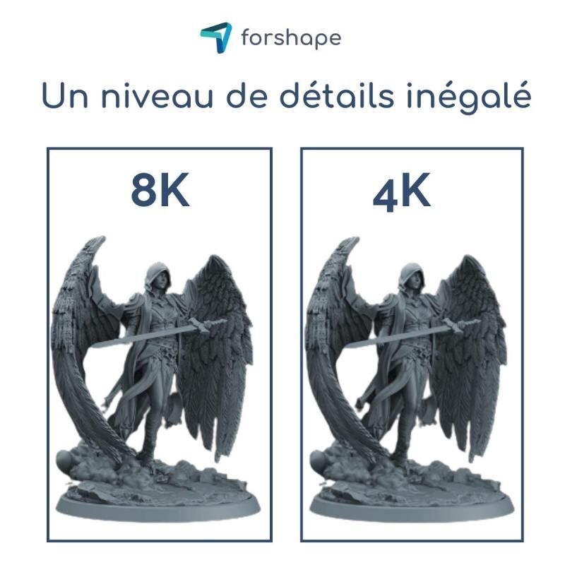 Détails Résine 8K Grise Forshape Premium - 1Kg Détails Résine 8K Grise Forshape Premium - 1Kg